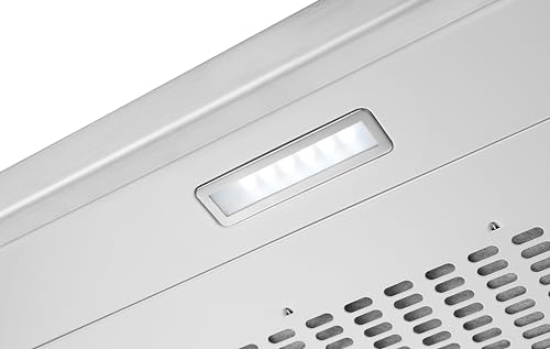 Hotte encastrable Respekta Sina inox, 60 cm, évacuation/recyclage de l’air, modèle CH600IX-19, classe énergétique A+