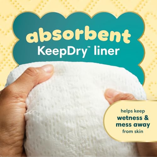 pampers swaddlers diapers size 4 15-34 lbs 120 count absorbent keeps baby dry and comfortable skin safe disposable baby diaper packaging may vary