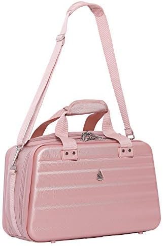 Aerolite Ryanair Maximum Size 40x20x25cm Hand Cabin Luggage Hard Shell Travel Carry On Holdall Shoulder Under Seat Flight Bag 40x20x25 Rose Gold