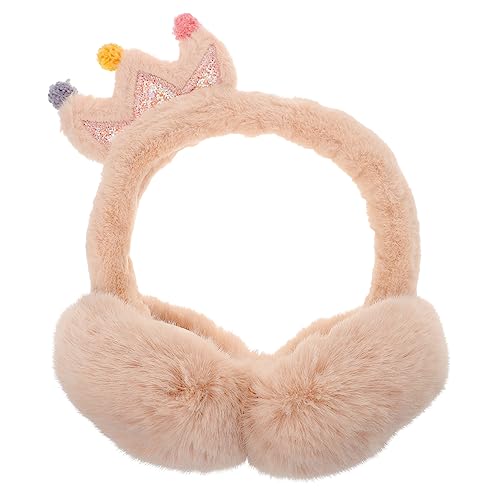 LIFKOME Thermal Ear Protectors Winter Earmuff Adorable Crown Design Warm Comfortable and Durable for Boys and Girls Unisex Fit Great for Outdoor Activities Random Color
