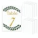 !RAKRISA 10 Pcs 5x7 Inch Clear Acrylic Sheet Table Number Sign Blanks | Heavy Duty, Smooth Edges, Calligraphy and Paint Friendly (5"x7" Pack of 10 Pcs)