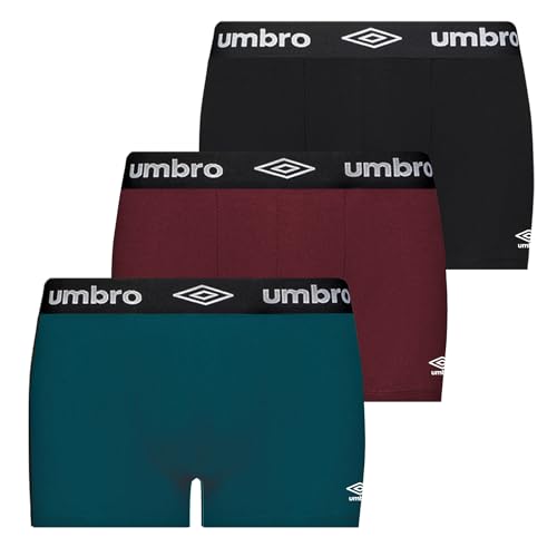 Umbro Essential Stretch Men s Trunk 3 Pack, Men s Underwear Trunks, Soft & Comfortable Waistband, An