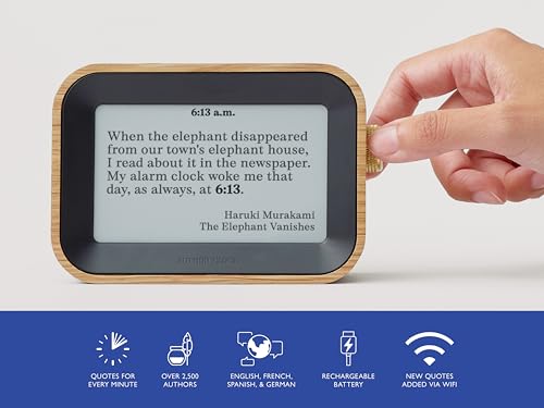 image for Author Clock – Literary Clock That Tells Time Using Book Quotes | Un