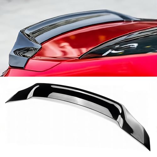 WheelX Rear Spoiler Compatible with 2018-2022 Honda Accord, R Style Duckbill Fits for 2018 2019 2020 2021 2022, Exterior Trunk JDM Highkick Wing Lip (Glossy Black)