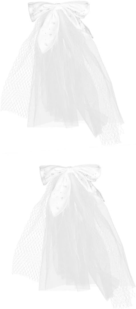 BESPORTBLE Bridal Veil Wedding Veils for Brides White Veils for Women Wedding Pearl Wedding Veil Bridal Shower