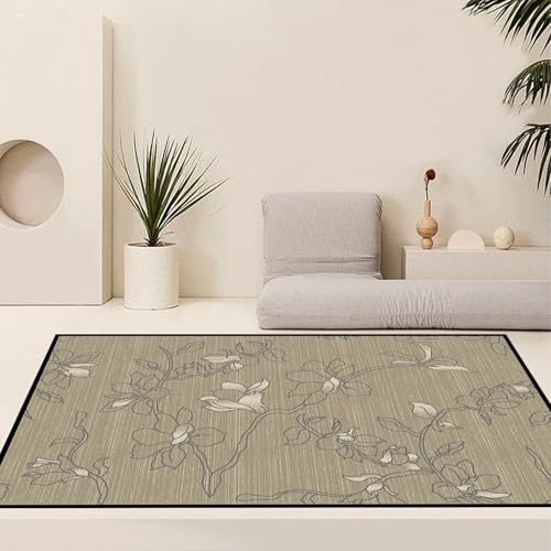 Alfombra de entrada fina con diseño abstracto y microfibra de alta resistencia de 340 cm 3