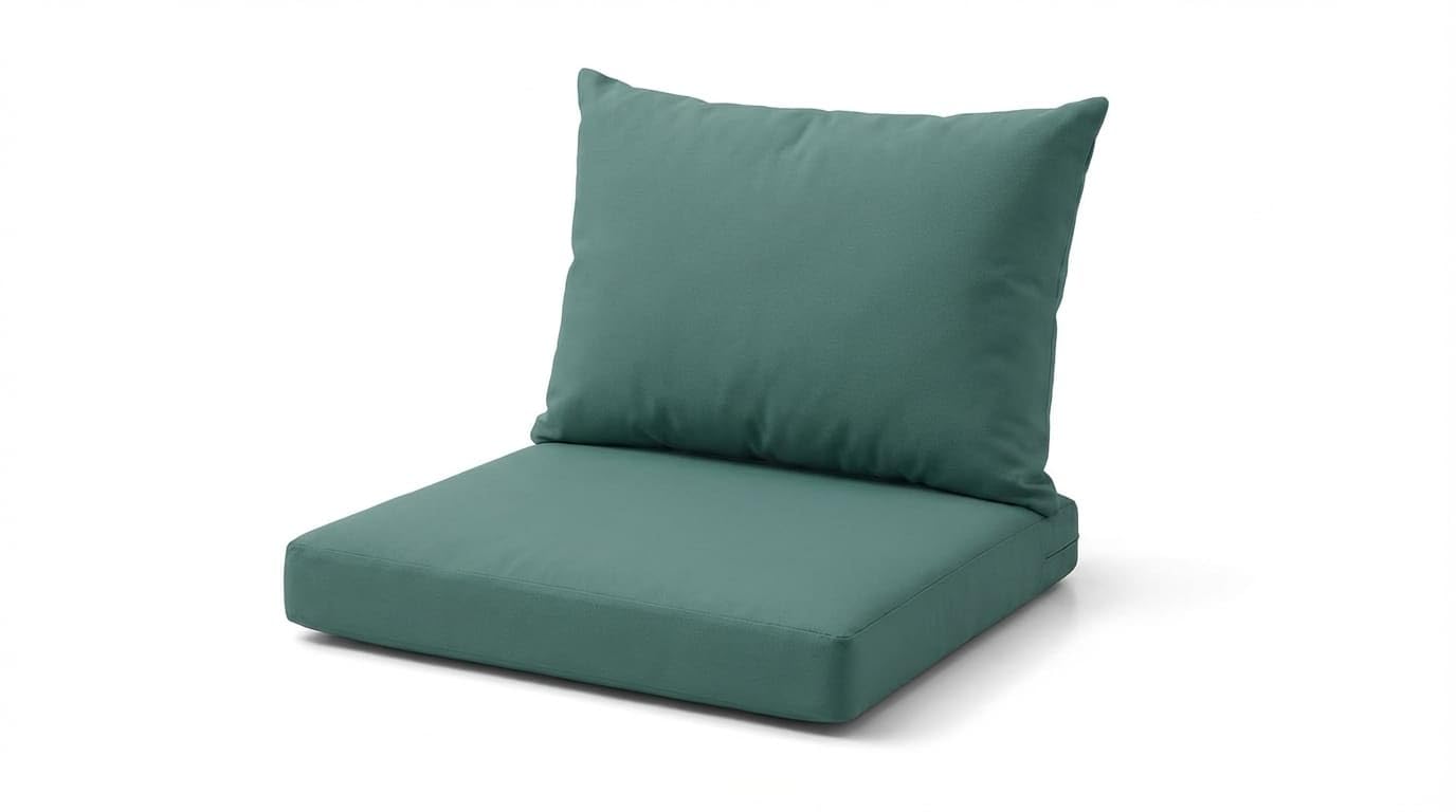 DREAMLAYER Rattan Garden Furniture Cushion Set โ Outdoor Replacement Cushions for Patio Sofa & Conservatory โ Water Resistant Covers (Bottle Green, 2Pc (seat + Back)) โ image 1