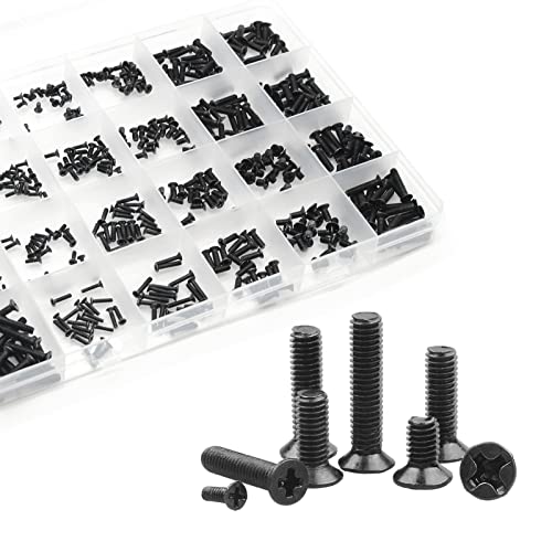 Qteatak 480Pcs Black Laptop Notebook Computer Replacement Screws Kit For Lenovo Toshiba Gateway Samsung Hp Ibm Dell Sony Acer Asus Ssd Hard Disk Sata #TOP3