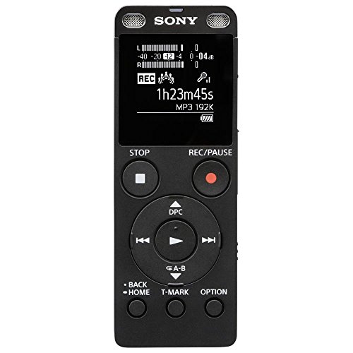 Sony ICD-UX560 Internal memory & flash card Black dictaphone - dictaphones (AAC,MP3,WMA, 4000 MB, LCD, USB, Lithium, Internal memory & flash card)