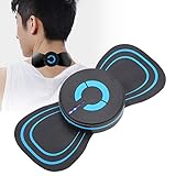 EMS Microcurrent Mini Massage Device,EMS Bioelectric Acupoints Massager, EMS Bioelectric Therapy Acupoint Massaging Body Shaping Mat, Mini Neck Massager Cervical Massage Pads(Charging Type)