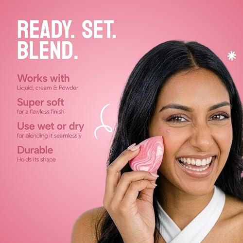 Image of Baked Beauty Photo Perfect Velvet Blend Ultra Soft Microfiber Reusable Makeup Blender for Contouring, Baking & Highlighting Pack Of 3 with Pouch