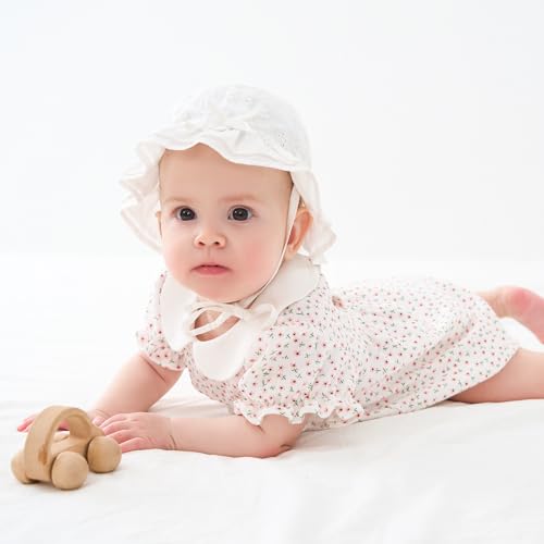 pureborn Baby Toddler Bucket Hat for Infant Boys Girls Kids Breathable Sun Hat with Chin Strap2