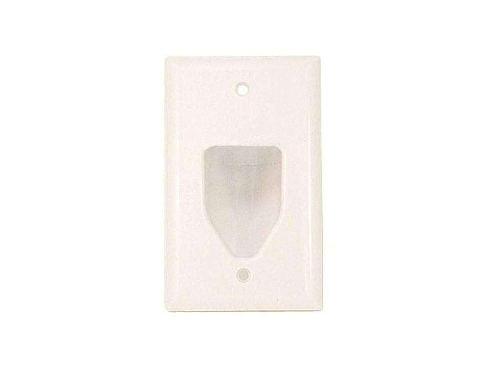 Used Recessed Low Voltage Cable Wall Plate Easy To Mount Outlet To Hide