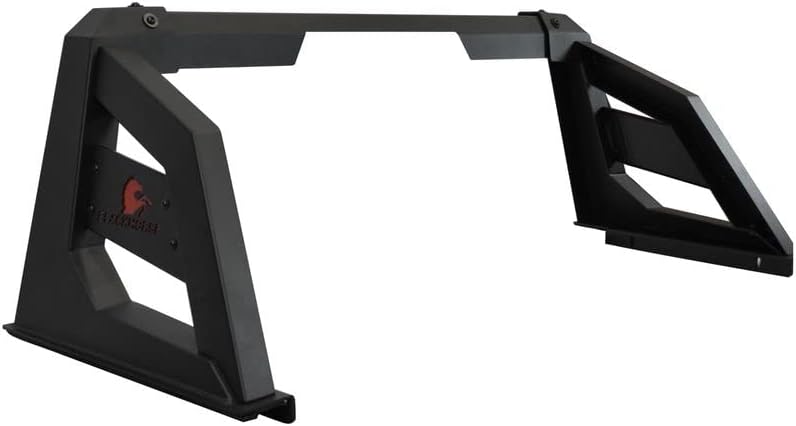 Black Horse Armour Roll Bar Incl. Pair of 7.0" Dia. LED Lights w/Red Trim Rings Matte Black Compatible with 2015-2026 Chevrolet Colorado|2015-2026 GMC Canyon|2015-2026 Toyota Tacoma-RB-AR3B-PLR