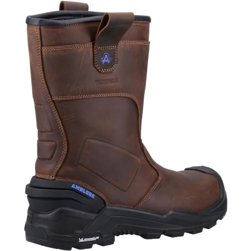 Amblers Safety Male AS983C Conqueror Rigger Boot/Waterproof Safety Footwear Brown Size UK 11