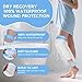Zolife Waterproof Knee Cover for Shower After Surgery, Knee Cover Cover Protector for Showering After Surgery for Knee Surgery Recovery Replacement Bandages Wounds Braces, Reusable