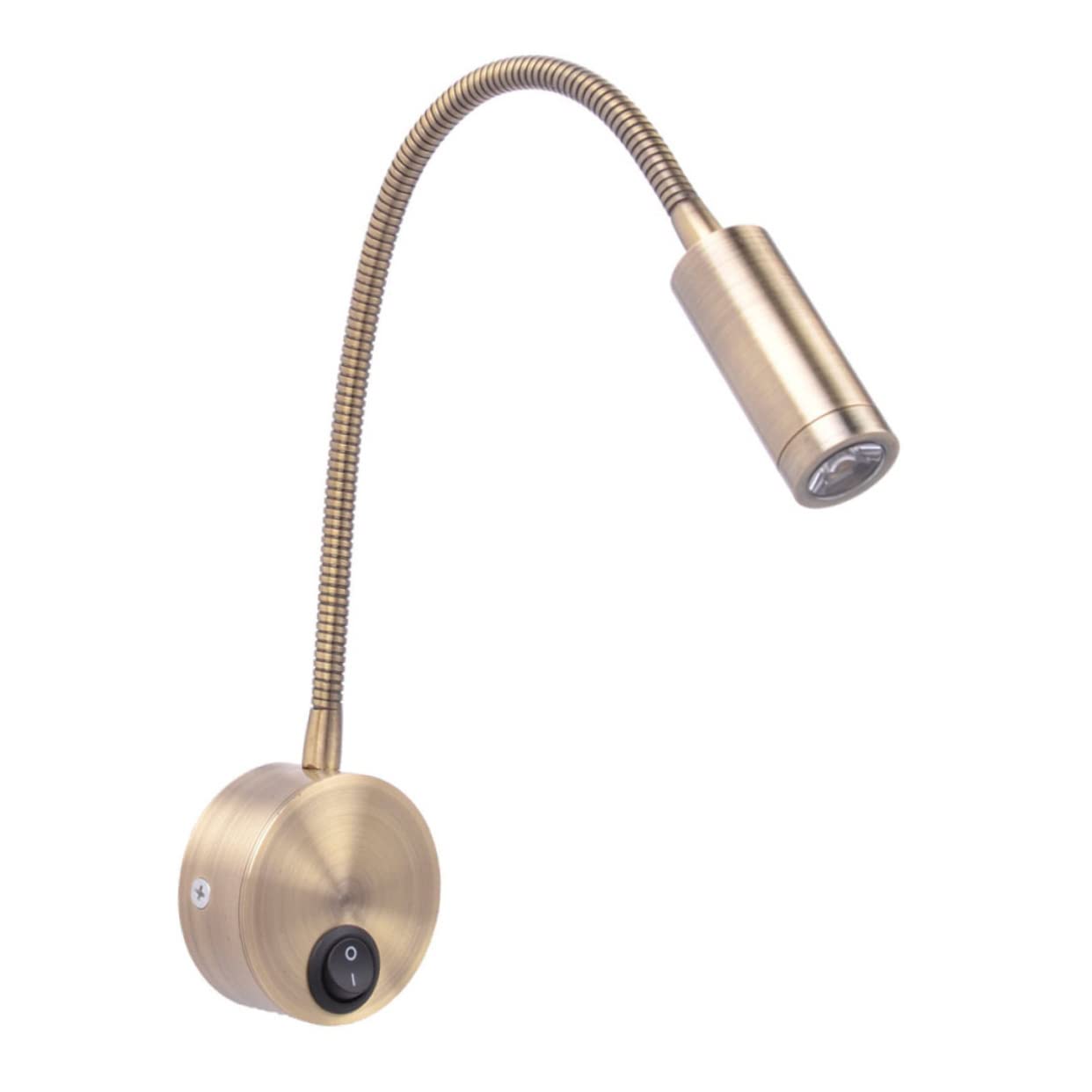 Applique Murale Spot LED Dorée : Lampe de Chevet Idéale pour Chambre et Hôtel