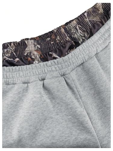 Men's Elastic Double Waist Patchwork Sweatpants Wide Leg Baggy Track Pants Vintage Streetwear3