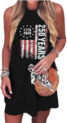 Image of Sun Salt Sand Coconut Tree Sleeveless Mini Dress Women Casual Summer Beach Vacation Dress Workout Tank Dress