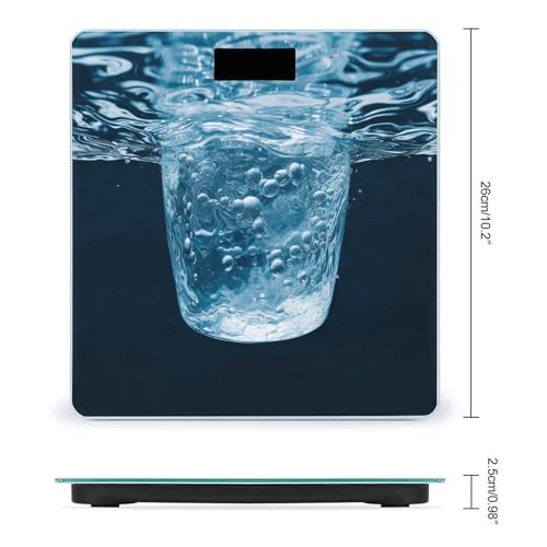 Báscula Digital de Baño con Pantalla LCD y Vidrio Templado miniatura 2