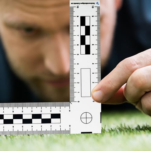 Sachverständigen-Zubehör Tatortlineal Winkel | MAGNET | Gutachter Ausrüstung für Wertermittler | Spaltmaß Risslineal & Messwerkzeuge für Immobilienbewertung | Gutachten Autos KFZ