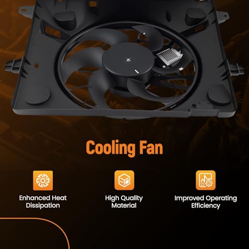 Image of maXpeedingrods Radiator Cooling Fan for Lincoln Town Car Mercury Grand Marquis 2003-2005, for Mercury Marauder 2003-2004, for Ford Crown Victoria 2003-2005, 3W1Z8C607BD 3W1Z8C607AC 620120