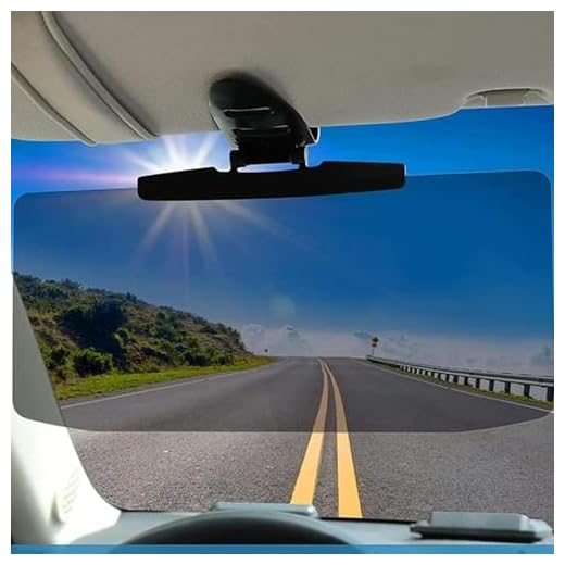 Universals - Visiera parasole per auto con protezione antiriflesso polarizzata, estensore per visiera auto, protezione per gli occhi antiriflesso, resistente al calore, robusta visiera per parabrezza