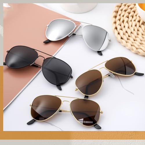 Mepase 25 Pack Classic Pilot Sunglasses for Men Women Polarized Military Driving Sun Glasse Vintage UV Proof Glasses4