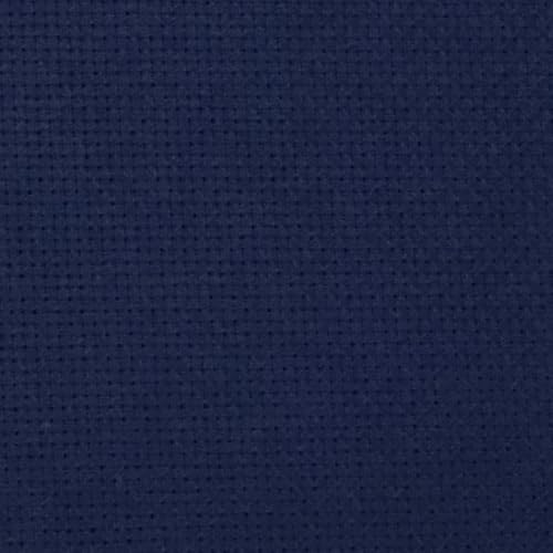 Image of KCS 16 Count Cotton Cross Stitch Aida Cloth Fabric (Navy Blue, 59 inch x 1 Yard /149cm x 92cm)