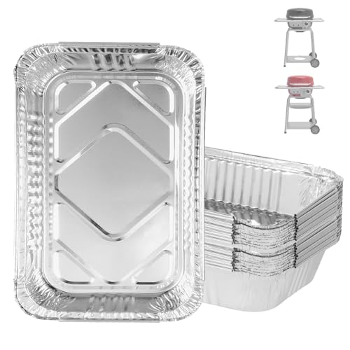 Image of 20-Pack Aluminum Disposable Drip Pan for Charbroil Bistro Pro Grill