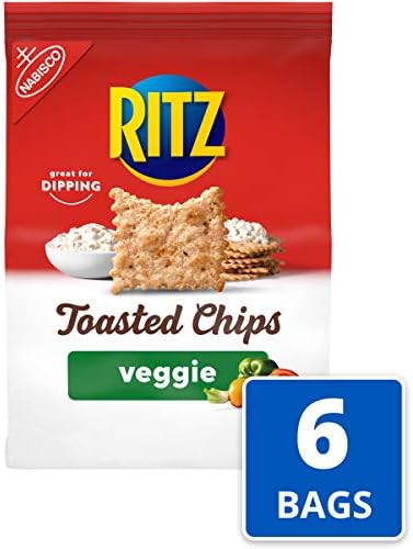 Ritz Toasted Chips Veggie, 6 - 8.1 oz Bags