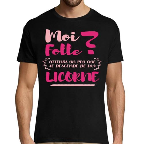 T-shirt homme licorne original en coton pour un look decontracte