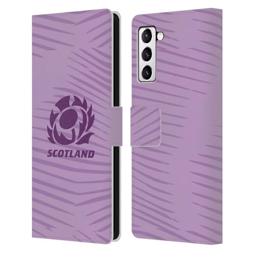 Étui Écusson Scotland Rugby Away 2025/26 en cuir portefeuille pour Samsung S21+ 5G