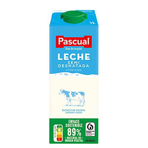 Leche Pascual - Clásica Leche Semidesnatada - 1 L