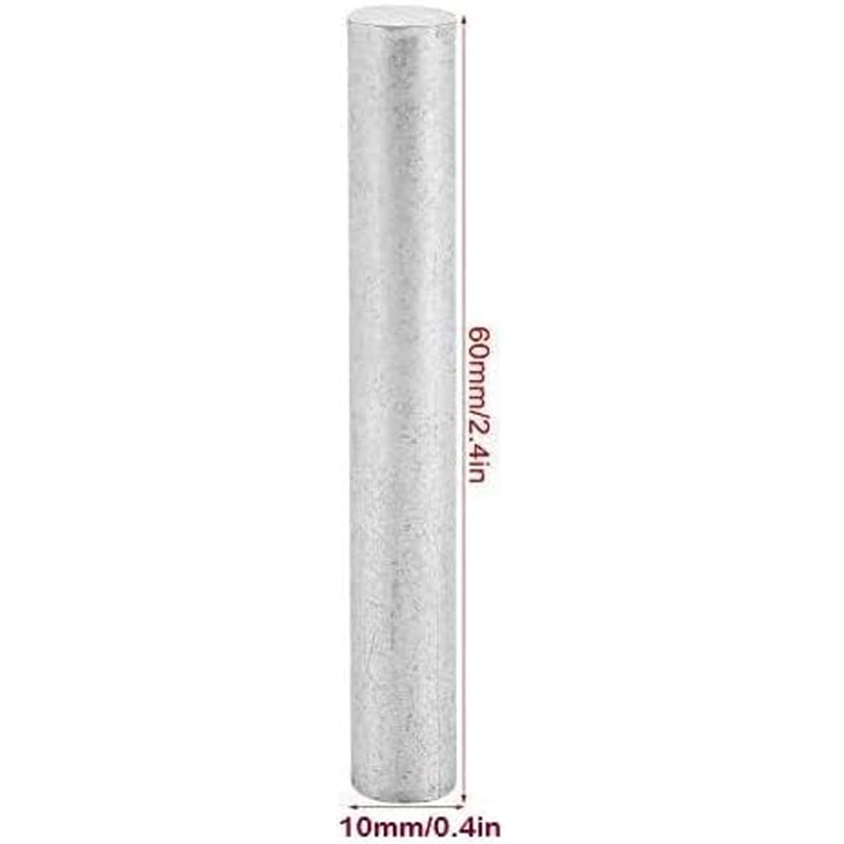 F-ber 5pcs Magnesium Mg Metal Rod Turned Finish High Purity Quality 99.99% 10mmx60mm/0.4