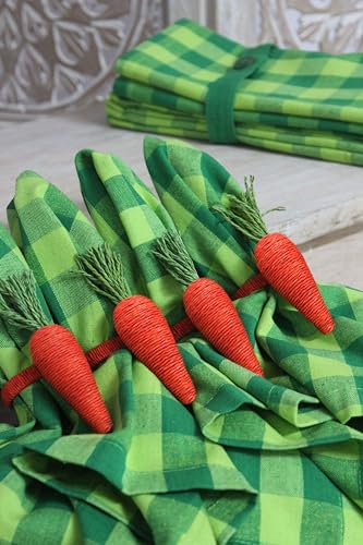 Serviettes en coton de table réutilisables grand format lavables lot 12