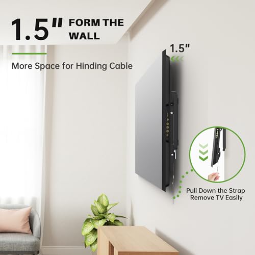 undefined USX MOUNT Tilting TV Wall Mount for Most 37"-90" Flat Curved Screen Television, TV Bracket with Max VESA 600x400mm up to 132lbs, Low Profile Tilt Mount for 16", 24" Stud の商品画像 3