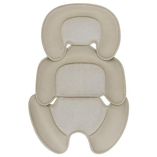 Image of Ihaapsi Newborn Baby Support Cushion Infant Insert 3D Mesh Breathable Liner Compatible with Stroller, Car seat, High Chair Etc (Beige)
