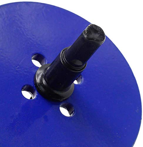 Luomorgo 6 1/8 inch 155mm Hole Saw, 1 1/4 inch Cutting Depth HSS Bi-Metal Hole Cutter with Hex Shank Drill Bit Adapter for Wood Cornhole Boards Plastic Drywall Fiberboard