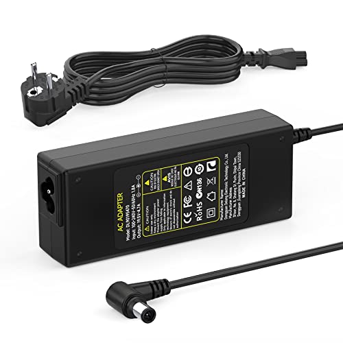 90W 19.5V 4.7A Chargeur pour Sony VAIO PCG VGN VGP SVE14 SVE15 VGP-AC19V20 VGP-AC19V33 VGP-AC19V31 VGP-AC19V37 VGP-AC19V43 PCG-71311M PCG-71212M Ordinateur Portable Adaptateur Alimentation 6,5 * 4,4mm Cover