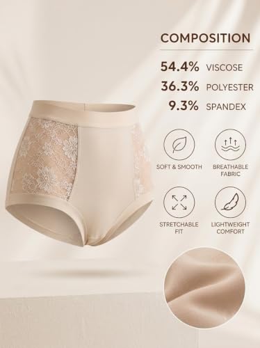 Image of Women Panty | Premium Womens Underwear | Breathable Laser Cut Seamless Panties | Comfortable Stretch Fit | All-Day Fresh | No-Show Hipster (Pack of 2) (WO-Net)