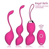 Modo 2 en 1: control remoto y entrenamiento del suelo pélvico, este paquete incluye 2 bolas físicas de Kegel y 1 pelota de masaje con 10 modos de entrenamiento del suelo pélvico. Una combinación de 3 diferentes ofrece más opciones, el ejercicio de Kegel ya no es aburrido.