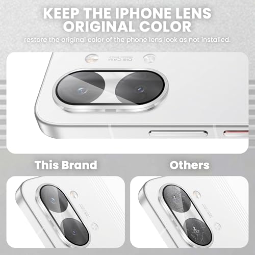 Image of FIRST MART Silver Camera Ring Guard Protector for Poco X8 Pro Max | Tempered Glass with Metal Alloy Rings, HD Clear, Scratch Resistant, Case-Friendly | Pack of 1