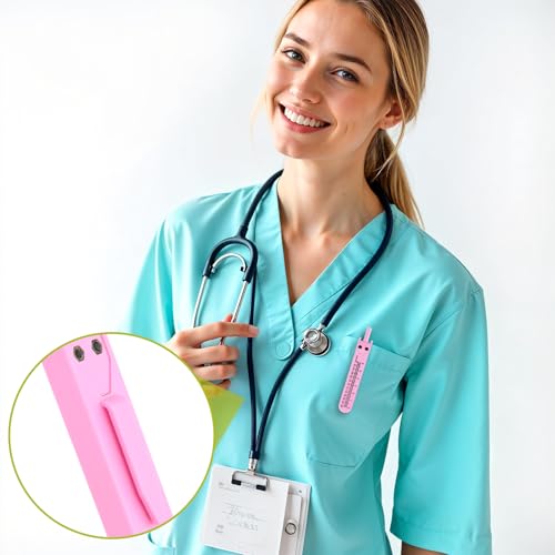 Calibrador ECG rosa Thinp para medición con regla miniatura 3