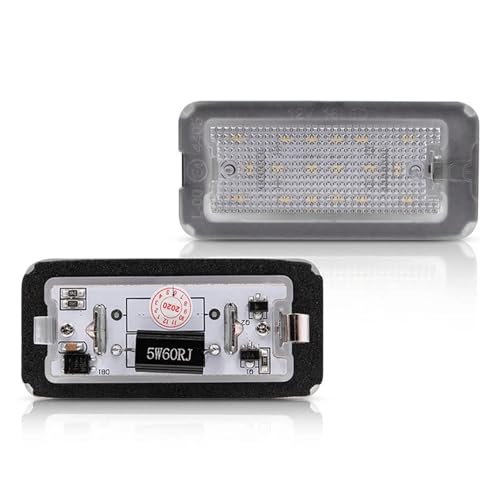 Luz de matrícula LED para Fiat 500 que elimina la luz amarilla