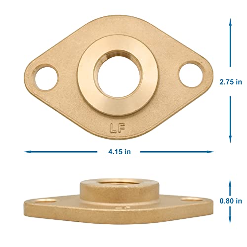 HYDRO MASTER Solid Brass Flange Kit with Gaskets, 3/4" NPT thread, For Radiant Heating Systems (3/4" FNPT) by HYDRO MASTER - Image 3