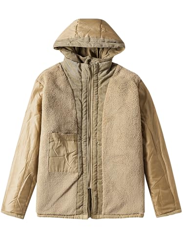Mr.Stream Men's Winter Hooded Jacket Windproof Sherpa Lined Fleece Windbreaker Coat Outerwear Warm Parka2