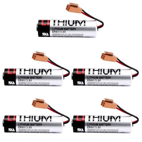 Pack de 5 pilas ER6V 3.6V 2400mAh Lithium miniatura 1