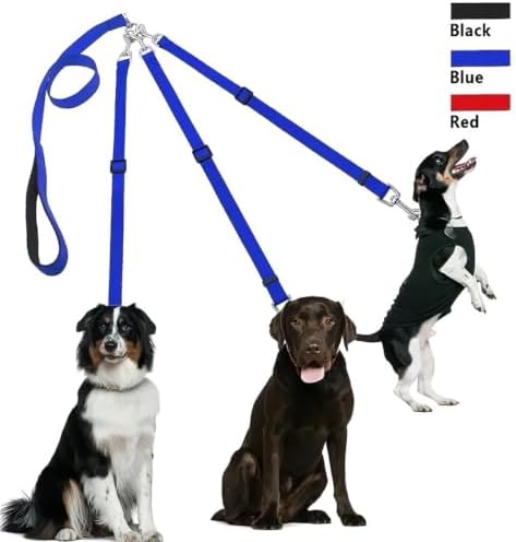 3-in-1 Multi Dog Leash with Padded Handle for Walking Multiple Pets - 1