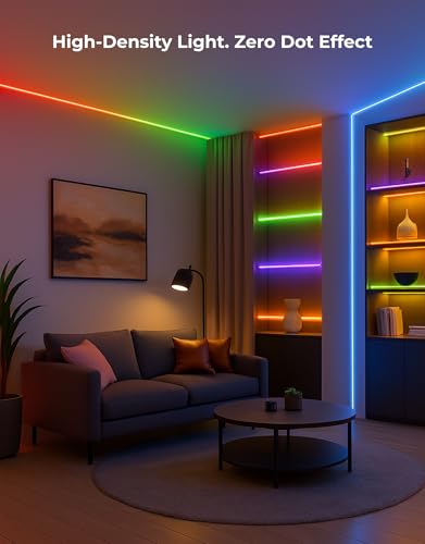 Image of Apex LED Strip Light (5m /16.4ft), Smart LED Lights Compatible with Alexa and Google Assistant, WiFi App Control Segmented DIY Multiple Colors, Music Sync Light (RGBIC COB LED Strip Light)